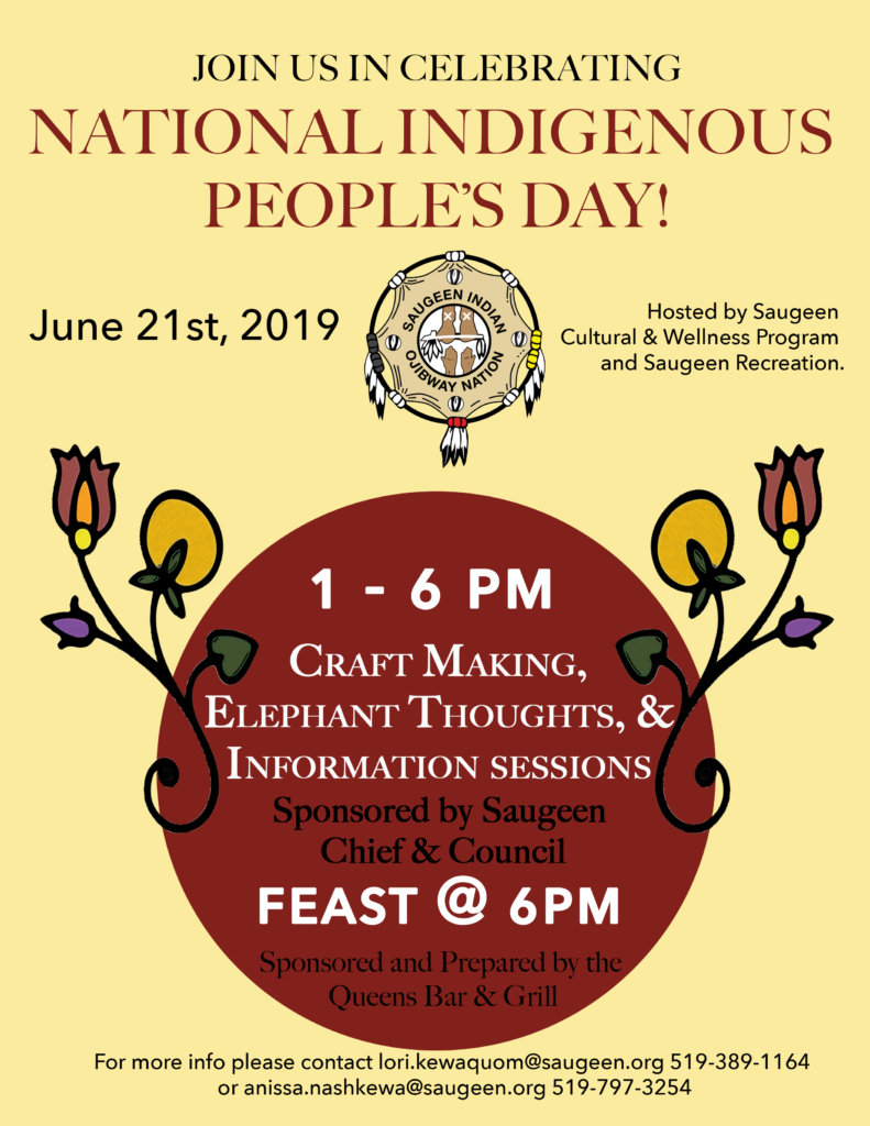 National Indigenous People S Day Saugeen First Nations